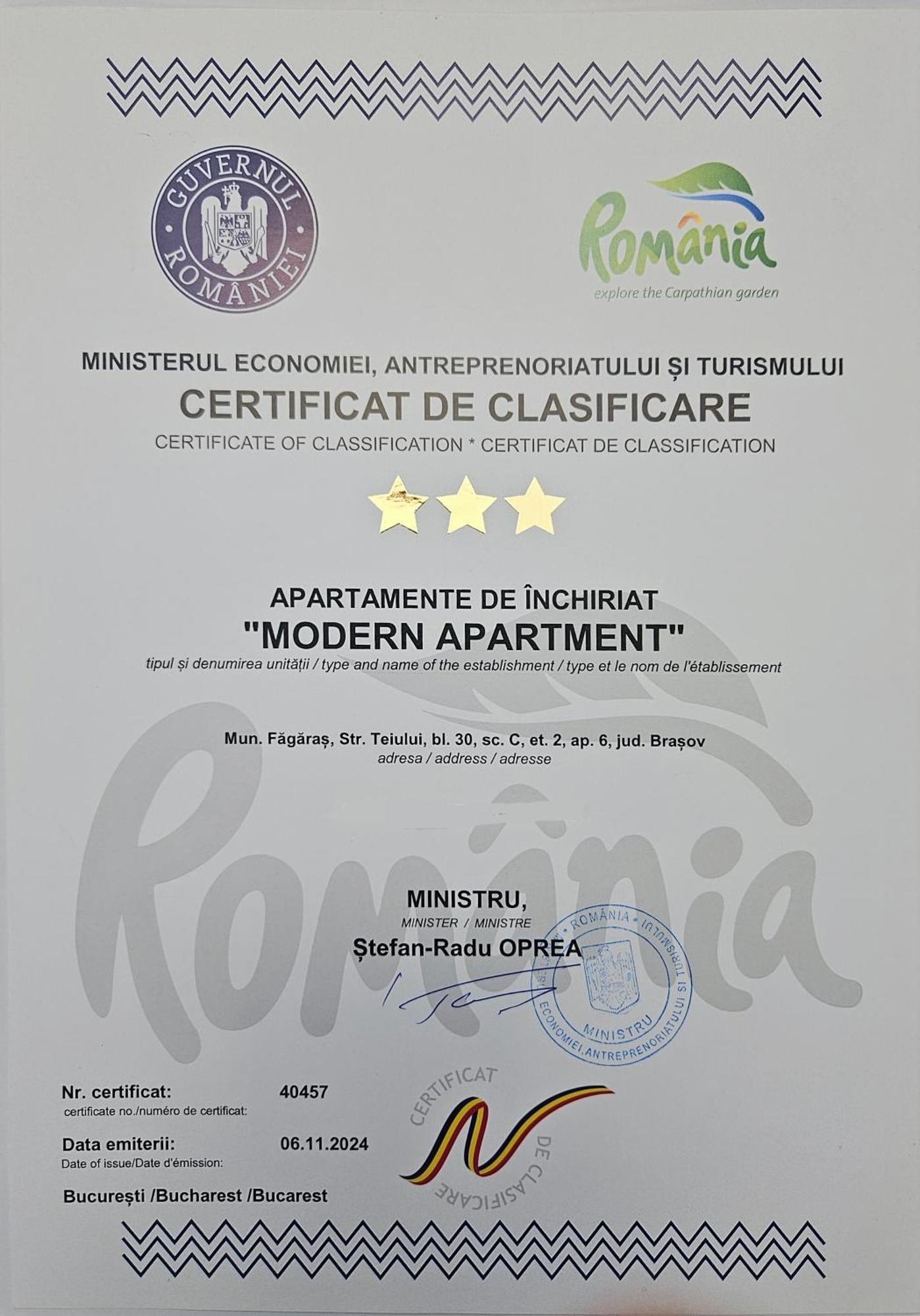 Modern Apartament Făgăraş Exterior foto